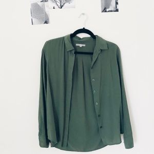 Uniqlo Ivy Green Blouse | S